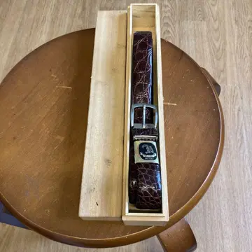 DELUXE 브라운 가죽 벨트