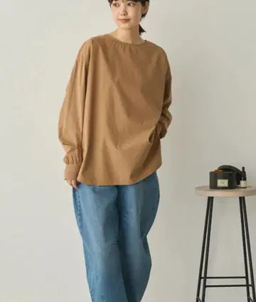 새상품 SansSouci 사스앤사시 소매 리브 블라우스 로리즈팜