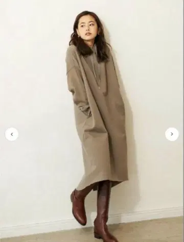 루니 후드티 원피스
