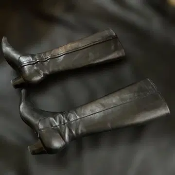 콜한 가죽 롱 부츠 7 1/2