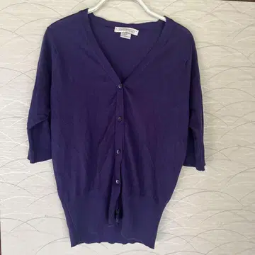 JOHN SMEDLEY 퍼플 가디건 XS