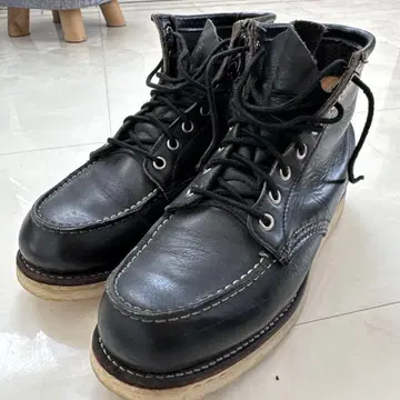 레드윙 슈즈 블랙 워크 부츠