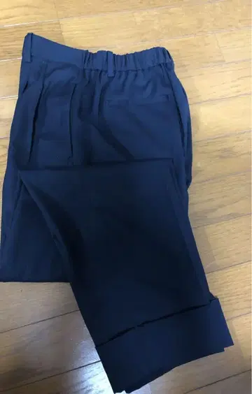 블랑베르 턱 팬츠 36 네이비