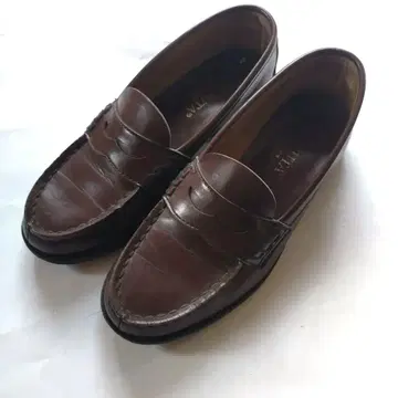 HARUTA 여성용 브라운 가죽 로퍼