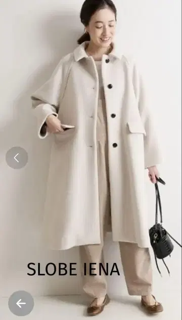 A 라인 롱 코트 버튼 포함