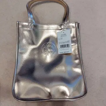 (할인) Starbucks 홀리데이 2024 메탈릭 골드 토트백