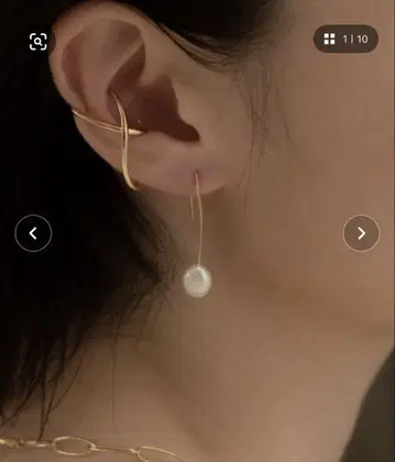 [novice] 드롭 펄 귀걸이 [ Gold925 ]