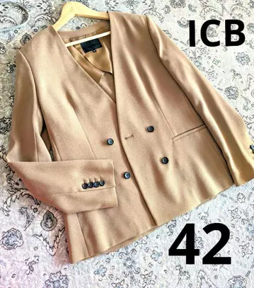 완판! ICB 42 노카라 더블 버튼 자켓