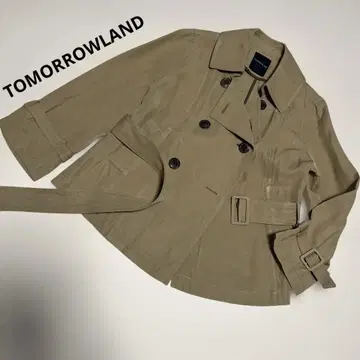 TOMORROWLAND 숏코트 트렌치 베이지 7부 소매