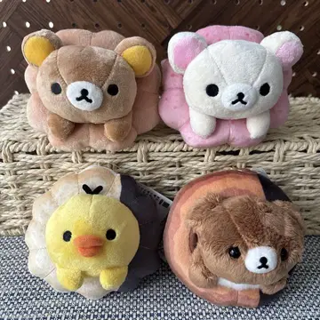 리락쿠마 x 미스터 도넛 봉제 인형 4개 세트