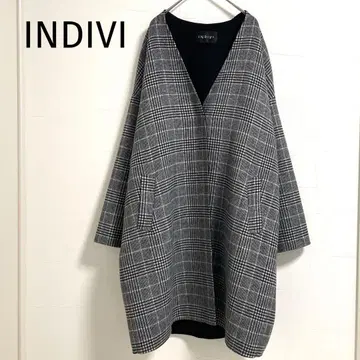 빅 INDIVI 인디비 리버 코트 노카라 3L 4L