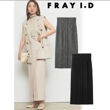 FRAY I.D 타이트 스커트 블랙