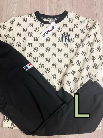 레어 희귀 MLB 양키스 긴팔 퀼트 파자마 룸웨어 상하의 L