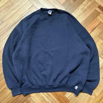90s USA제 Russell 러셀 무지 맨투맨 네이비 XL