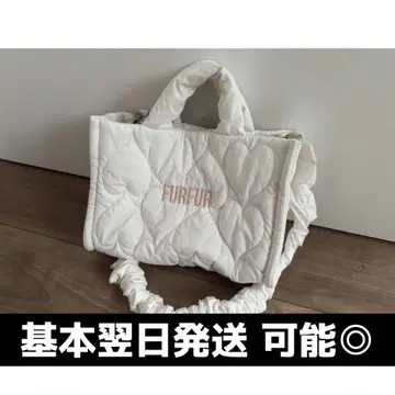 FURFUR 하트 퀼팅 백 MIX