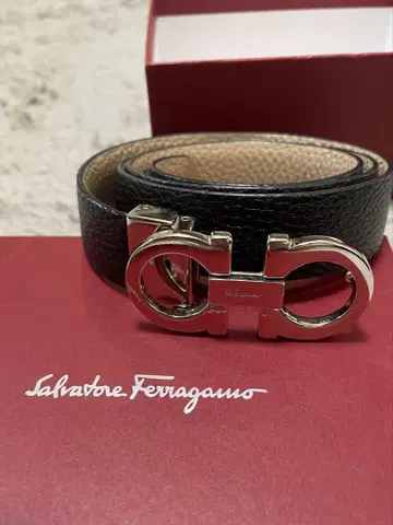 새상품급 Salvatore Ferragamo 리버서블 벨트