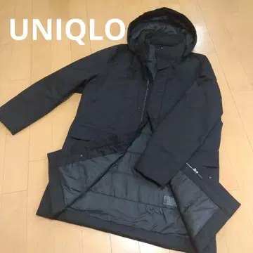 UNIQLO 유니클로 하이브리드 다운 코트 2way 블랙 XL
