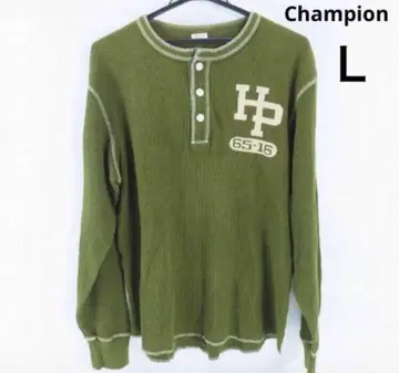 Champion 챔피온 써멀 와플 헨리넥 티셔츠