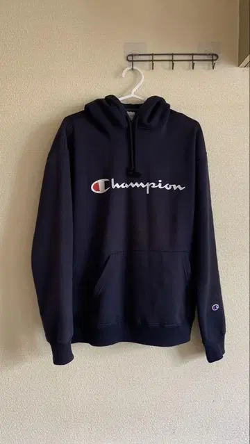 Champion 네이비 후드티 X-LARGE