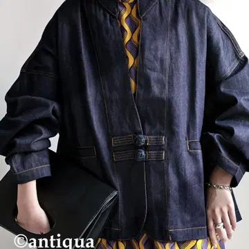 antiqua 차이나 데님 자켓