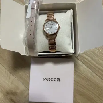 Wicca 로즈 골드 시계 교환용 벨트 포함