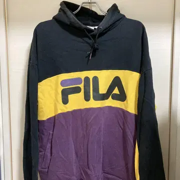 [ FILA ] 컬러 블록 후드티 L 사이즈
