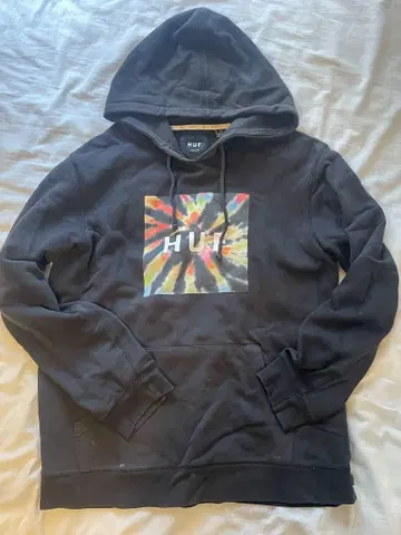 HUF 블랙 후드티 M