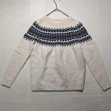 MORRIS & SONS 페어아일 패턴 스웨터 스코틀랜드제 울