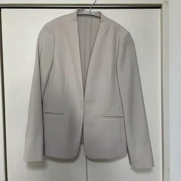 플라스테 노카라 자켓 화이트