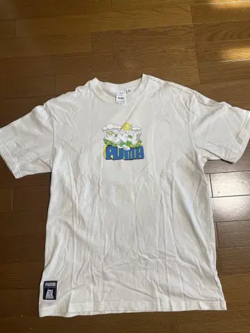 PUMA RNDIP 화이트 T셔츠 M 사이즈