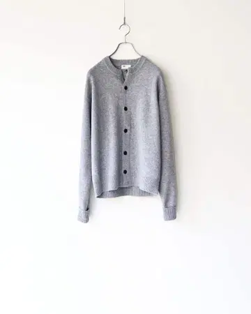 flower crew cardigan 'nezumi'