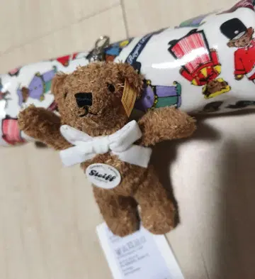 새상품! Steiff 테디베어 키링 마스코트 & 새상품! 원통형 파우치