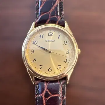 [ 새상품급 ] SEIKO 골드 아날로그 손목시계