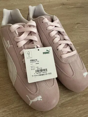 PUMA 스피도캣 OG 핑크 스니커즈 24.5cm