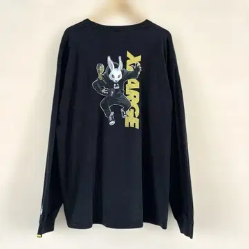 X-LARGE 콜라보 토끼 캐릭터 롱 슬리브 티셔츠 L 사이즈