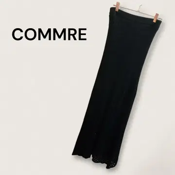 COMMRE 타이트 롱 스커트 엘레강트 럭셔리 여성용 전체 레이스