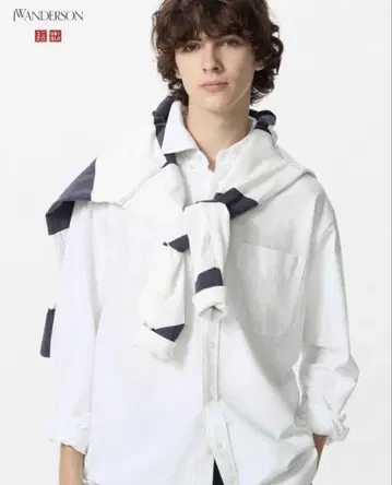 유니클로 JW ANDERSON 옥스퍼드 오버 사이즈 셔츠 XXL