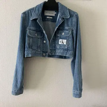Calvin Klein Jeans 크롭 데님 자켓 S
