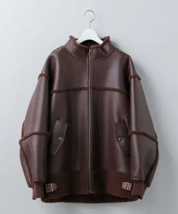 roku 6 FAKE LEATHER x BOA ZIP BLOUSON