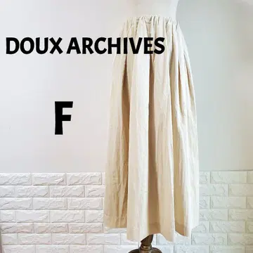 [미사용 택 포함] DOUX ARCHIVES 롱 플레어 스커트 프리