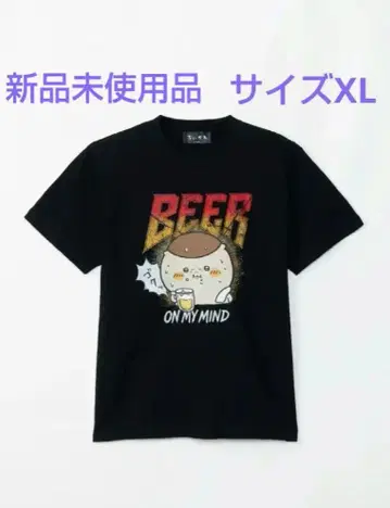 미사용 새상품 치이카와 (먼작귀) T셔츠 음주 밤만쥬 블랙 XL