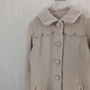 LIZLISA 리즈리사 코트 리본 아이보리