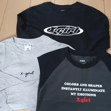 X-girl 긴팔 T셔츠 3세트