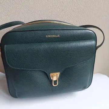 COCCINELLE 그린 가죽 숄더백