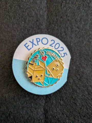 EXPO 2025 블루 오션 핀 배지