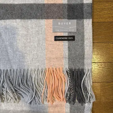 BUYER 캐시미어 100% 체크 머플러
