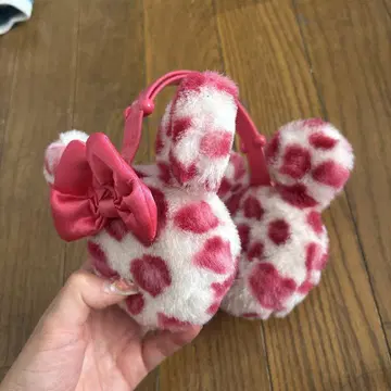 머리띠 핑크 레오파드 무늬
