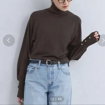 새상품 그린라벨 터틀넥 니트