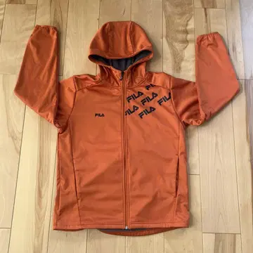 FILA 오렌지 풀 지퍼 후디