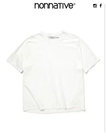 nonnative CLERK V NECK S/S TEE VW 화이트